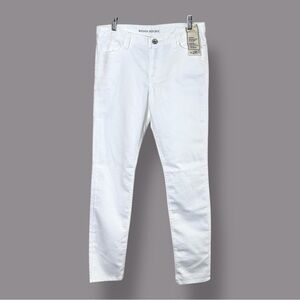 NWT Banana Republic skinny white jeans low fit